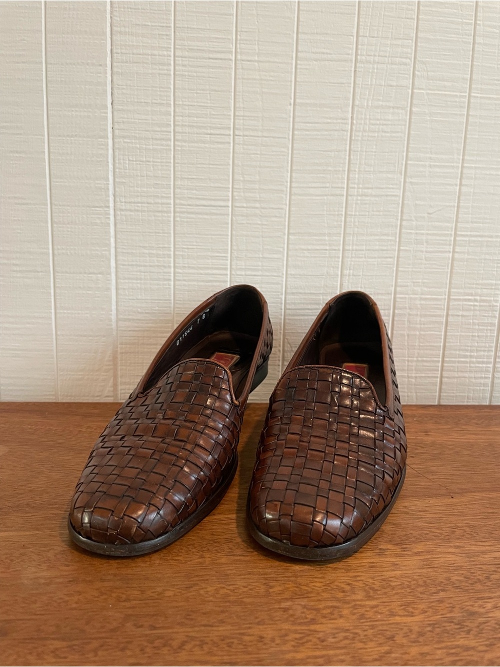 Woven Leather Loafers crafted in Italy